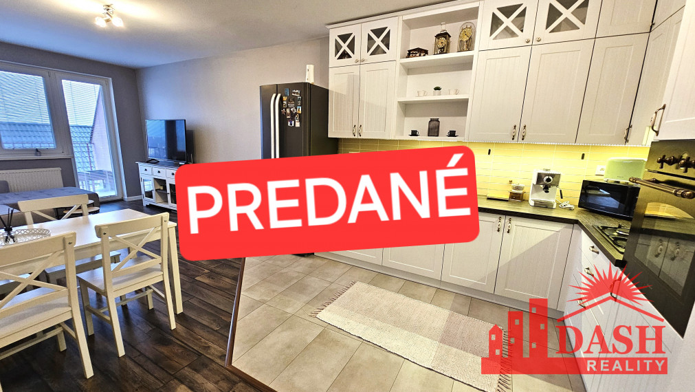 Na predaj veľký zariadený 2 izbový byt, 74 m2, Beckov